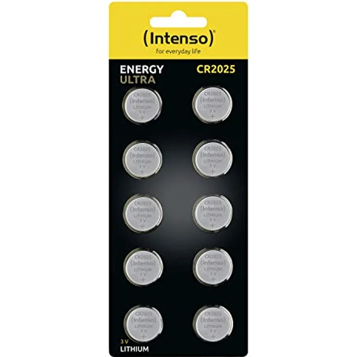 Intenso Energy Ultra Lithium Knopfzelle CR2025 10er Blister – Bild 2
