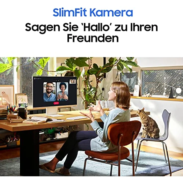 Samsung M8 Smart Monitor S32BM801UU, 32 Zoll, VA-Panel, Bildschirm mit Lautsprechern, 4K UHD-Auflösung, Bildwiederholrate 60 Hz, 3-seitig fast rahmenloses Design, inkl. Fernbedienung und Webcam, Weiß – Bild 5