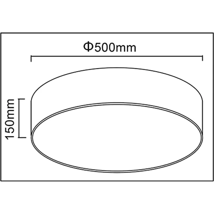 Trango Deckenleuchte 3138 mit 50cm Ø Sternenhimmel Stoffschirm in BRAUN rund inkl. 3x E27 Lampenfassung - Stoffdeckenleuchte für Wohnzimmer, Schlafzimmer, Flur, Gästezimmer und Büro - Ohne Leuchtmittel – Bild 2