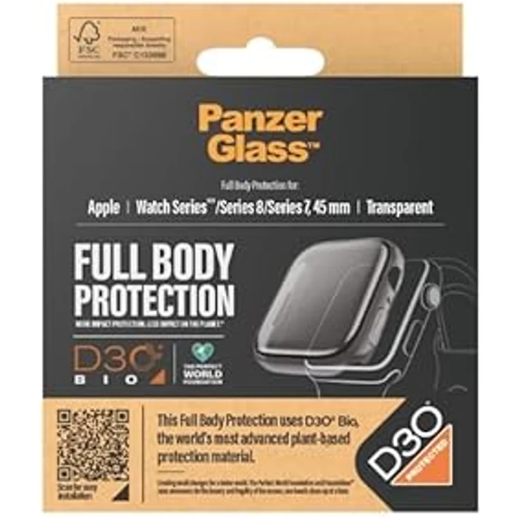 PanzerGlass Full Body Apple Watch Series 9/8/7 45mm D3O Displayschutz BRANDNEU – Bild 4