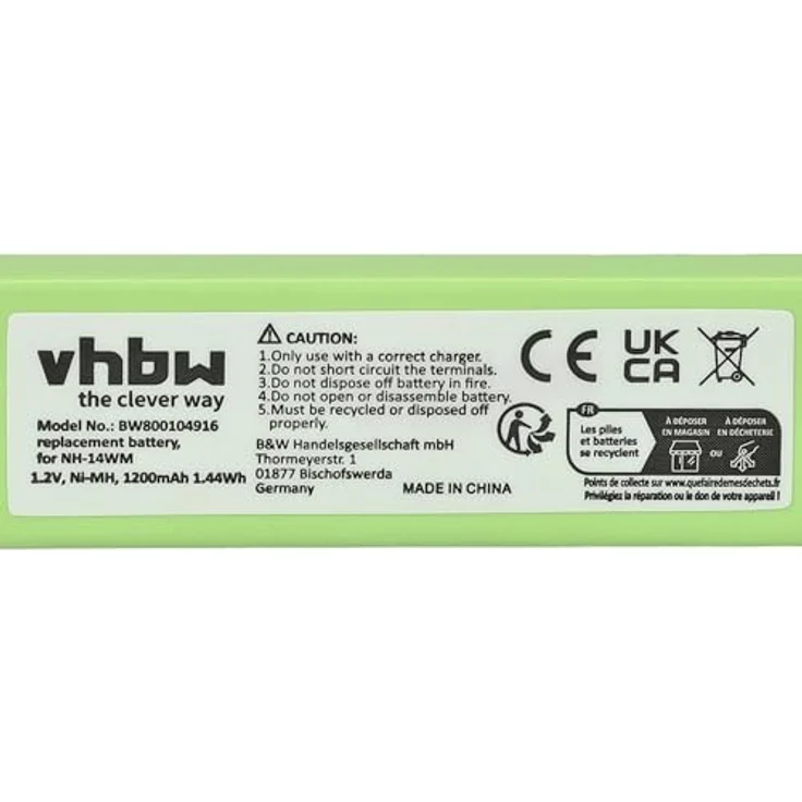 vhbw Akku für Philips EXP7361 MP3-Player, 1200 mAh NiMH, wiederaufladbar – Bild 5