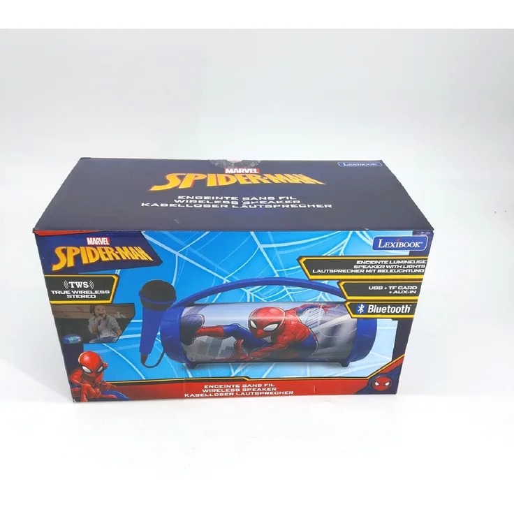 Lexibook Spider-Man Kabelloser Lichtlautsprecher Mikrofon Stereosound Electronic