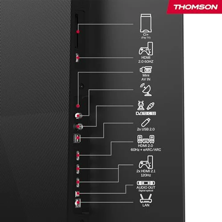 Thomson 55 Zoll (139 cm) OLED 4K UHD Google TV Sprachsteuerung Triple Tuner Smart TV - 55OG8S24-2024 – Bild 5