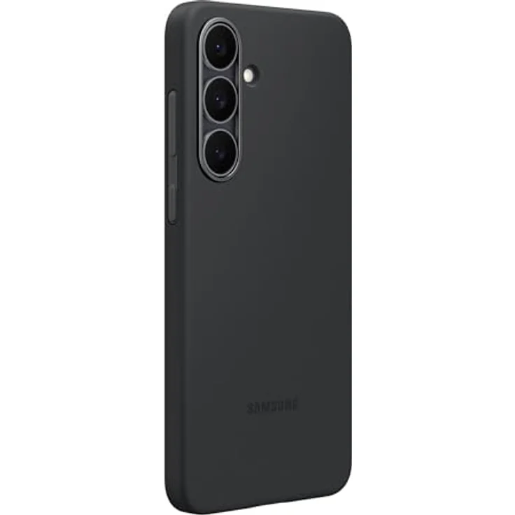 Samsung Silicone Case für Galaxy S25 FE, Smartphone Hülle mit weicher Textur, Schwarz – Bild 3