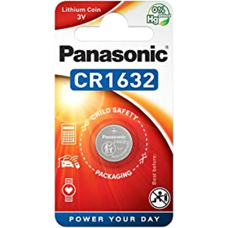 Panasonic CR1632 Lithium Knopfzellen Batterie – Bild 2