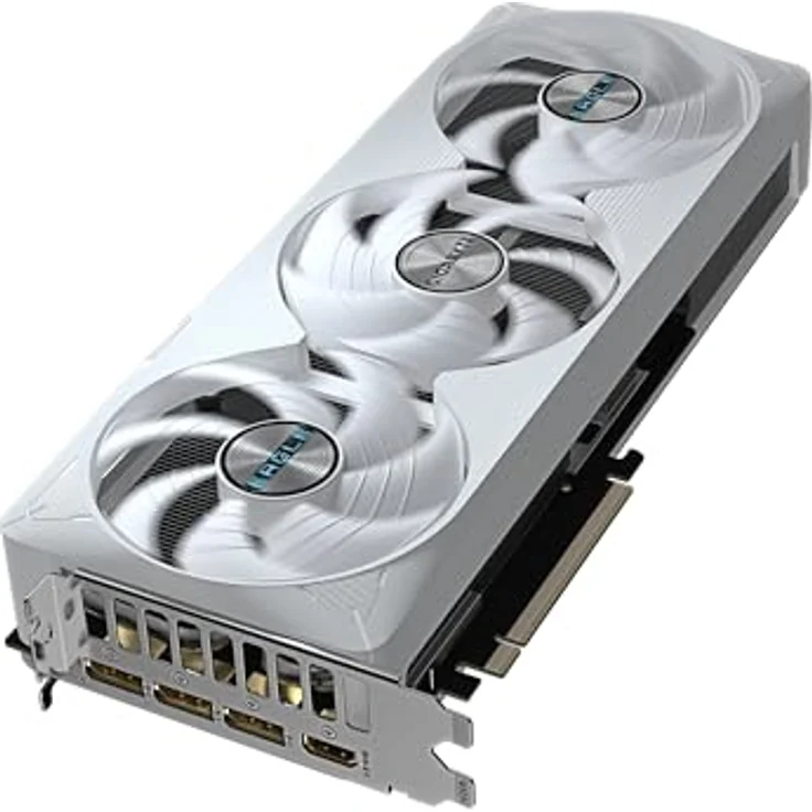 Gigabyte GeForce RTX 5070 Ti Eagle OC Ice SFF 16G Grafikkarte - 16GB GDDR7, 256 Bit, PCI-E 5.0, 2542 MHz Core Clock, 3 x DP 2.1a, 1 x HDMI 2.1b, NVIDIA DLSS 4, RGB-Beleuchtung, GV-N507TEAGLEOC ICE-16GD, blau – Bild 4