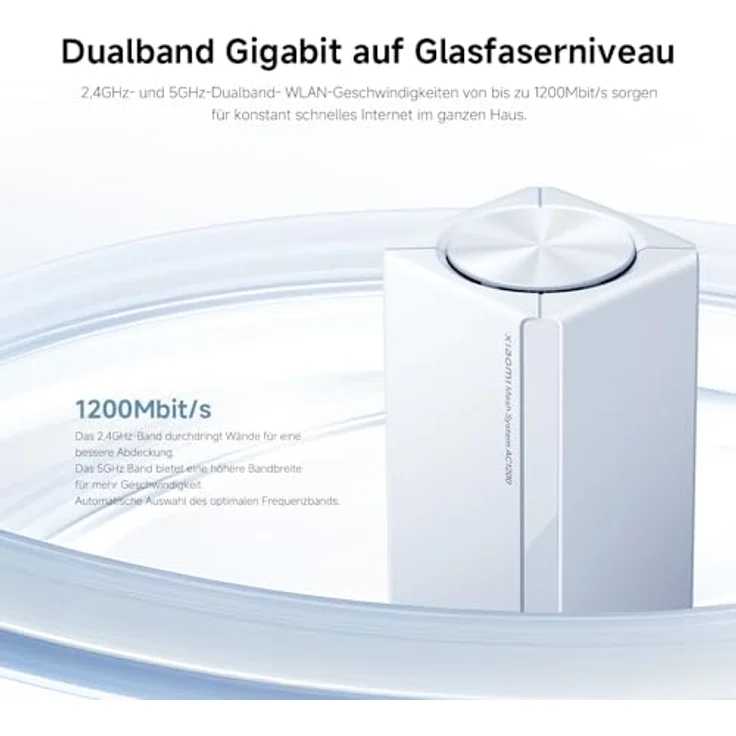 Xiaomi Mesh System AC1200 EU(2-Pack), WLAN-Mesh mit Dual-band 1200 Mbps – Bild 10