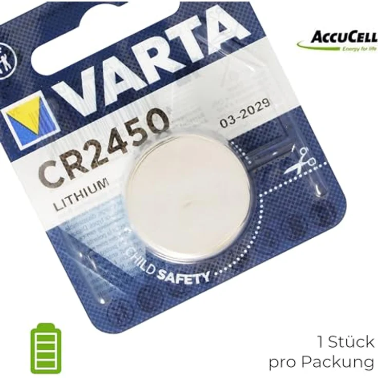 Varta CR2450 Lithium Batterie, passend für Philips HUE Dimmschalter, 3,0 Volt, Hochleistungsbatterie, 1 Stück – Bild 4