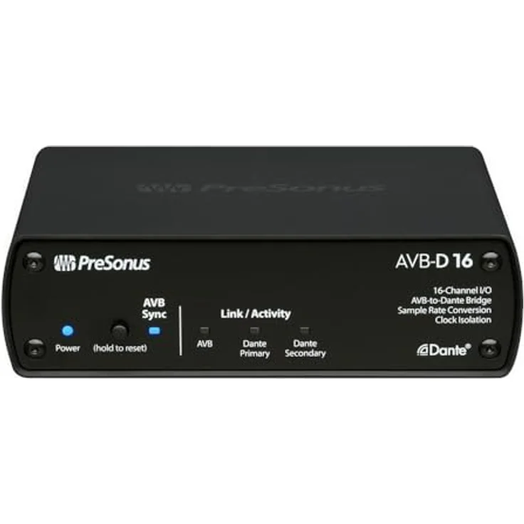 PreSonus AVB-D16 16x16 AVB-to-Dante Brücke, Audio-Interface mit asynchroner Sample Rate Konvertion und präziser Uhr-Isolation – Bild 2