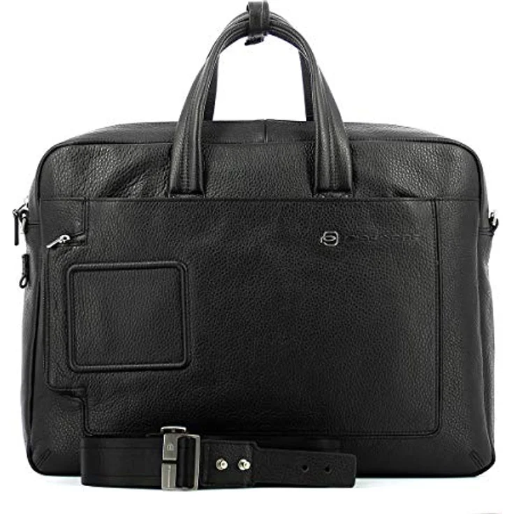 Piquadro Unisex-Erwachsene OUTCA3147VI/N Aktentasche mit Zwei Griffen mit PC iPadiPadAir-Halterung, Nero – Bild 4