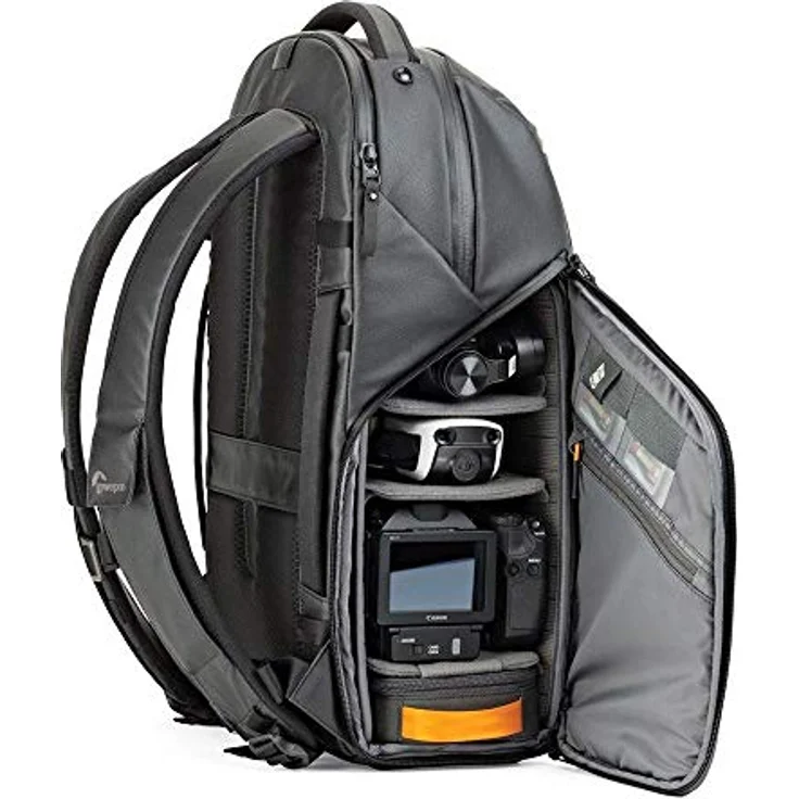 Lowepro FreeLine 350 AW Vielseitiger Tagesrucksack (designed für Reisen, Fotografen und Videografen, geeignet für DSLR, Spiegellose, CSC, Bridgekameras, Objektive, Laptop und Reiseausrüstung) schwarz - Preisvergleich – Bild 2