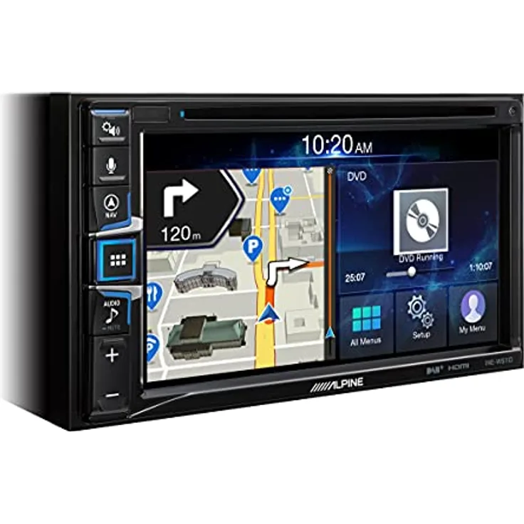 Alpine INE-W611D, Fahrzeug-Navigationssystem mit 6,5 Zoll Touchscreen, iGo Primo, Apple CarPlay und Android Auto, DAB+ Tuner, zwei USB-Anschlüsse, HDMI-Eingang