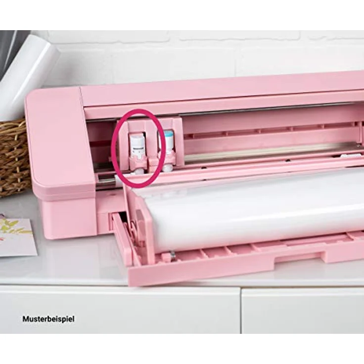 Silhouette America SILH-BLADE-AUTO-2 Automatik-Messer für Silhouette CAMEO 4/5, Portrait 3/4 und CURIO-2, gesinterte Wolframlegierung, automatisches Anpassen der Klingenlänge 0,1 mm - 1 mm – Bild 5