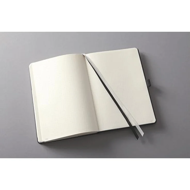 Sigel Conceptum Notizbuch, Hardcover A4 mit Inhaltsverzeichnis, Gummibandverschluss und Stiftschlaufe, schwarz – Bild 3