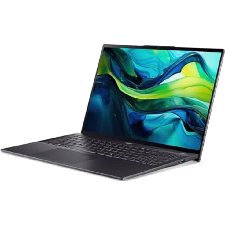 Acer Swift 16 AI OLED, SF16-51, Laptop mit 16 Zoll WQXGA+ 120 Hz Display, Intel Core Ultra 9, 32 GB RAM, 1 TB SSD, Intel Arc Graphics, QWERTZ Tastatur, bis zu 20 Stunden Akkulaufzeit – Bild 3