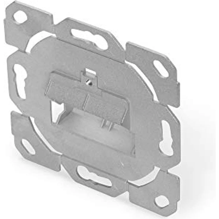 Digitus Netzwerkdose Einbau, Unbestückt 2 Port, Unterputz mit Staubschutzklappen, kompatibel zu gängigen Schalterprogrammen – Bild 1