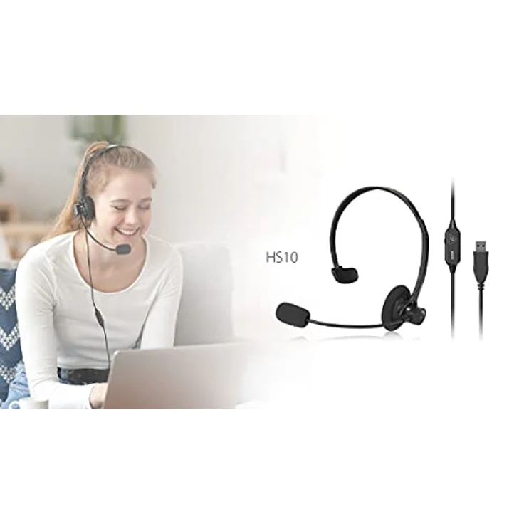 Behringer HS10 USB-Mono-Headset mit schwenkbarem Mikrofon – Bild 2