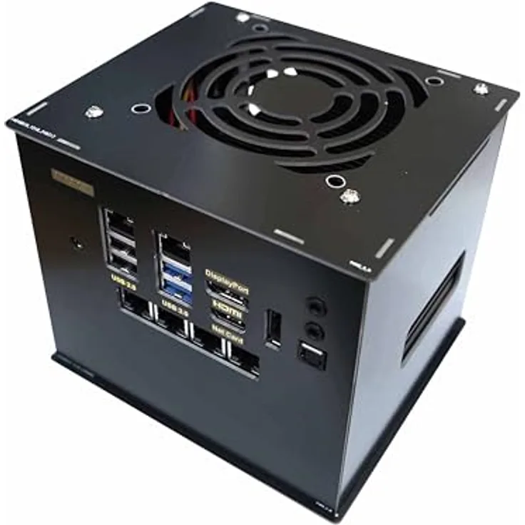 ODROID ODROID-H4 Gehäuse Typ 3, PC-Gehäuse mit Platz für 4 x 2,5“ SATA-HDD/SSDs und optionalem 92 mm Lüfter