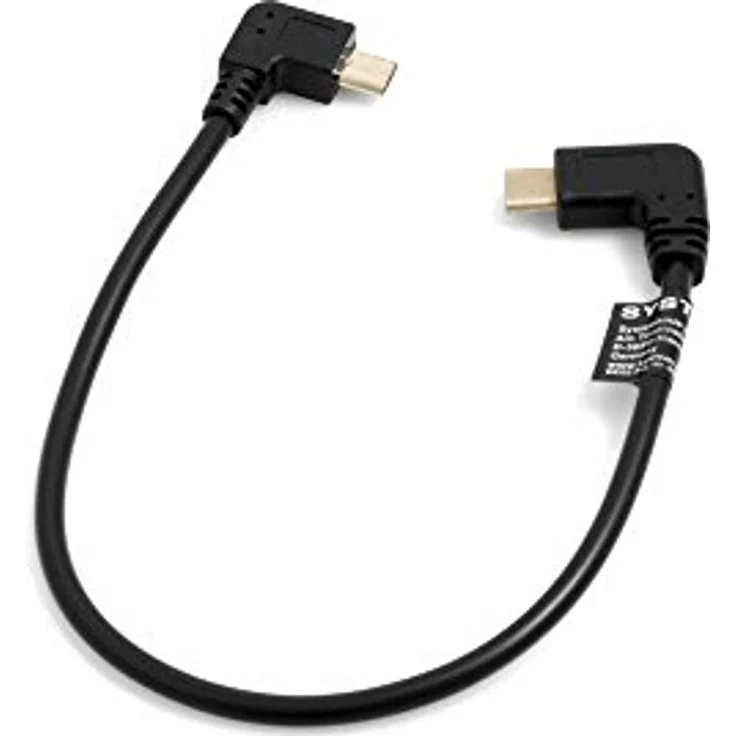 System-S OTG Host USB 3.1 C Kabel Winkel zu Micro USB – Bild 2