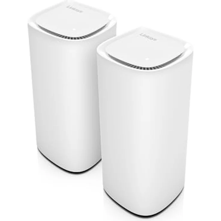 Linksys Velop Pro 7 Mesh WiFi 7-System MBE7002 – Tri-Band, über 10 Gbit/s, 550 m² Abdeckung, 400 Geräte – 2er-Pack – Bild 1