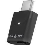 CREATIVE BT-W6 Kabelloser Bluetooth 5.4- und LE-Audiosender mit Snapdragon-Sound, verlustfreiem aptX, geringer Latenz und bis zu 24-Bit/96-kHz-Audio, funktioniert mit PC/Mac/Spielkonsolen
