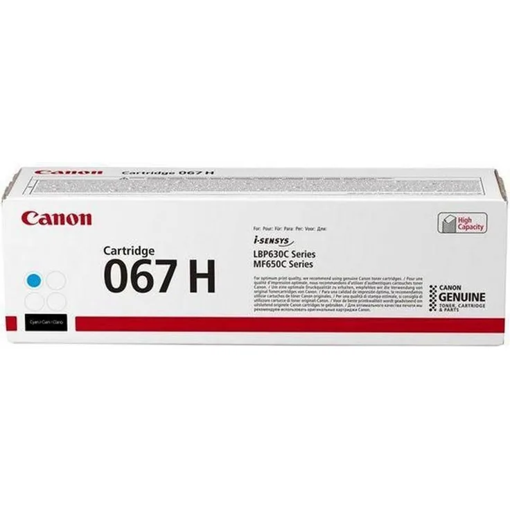Canon Tonerpatrone 067H Toner Cyan, bis zu 2.350 Seiten, Laser Technologie