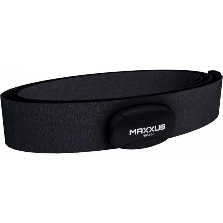 MAXXUS Brustgurt - Herzfrequenz Monitor HRM 5.1, Uncodiert 5,3 kHz, ANT+, Bluetooth (1-tlg), Kompatibel mit Polar, Garmin, Strava, Zwift, Pulsmesser, Pulsgurt, atmungsaktives Material, erweiterter Sendereichweite