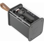 Gembird GEMBIRD Power Bank transparentny szybkie ładowanie QC3.0 18000 mAh czarny, Powerbank, Schwarz