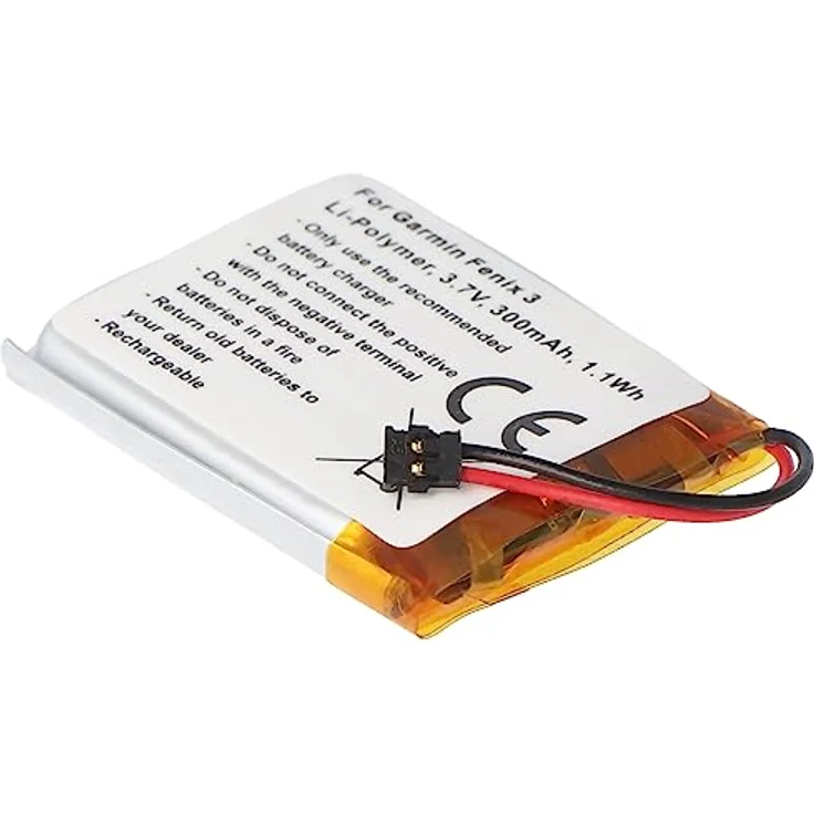 AccuCell Akku kompatibel mit Garmin Fenix 3, 361-00034-02 Li-Polymer 3,7 Volt 300mAh 1,1Wh – Bild 5