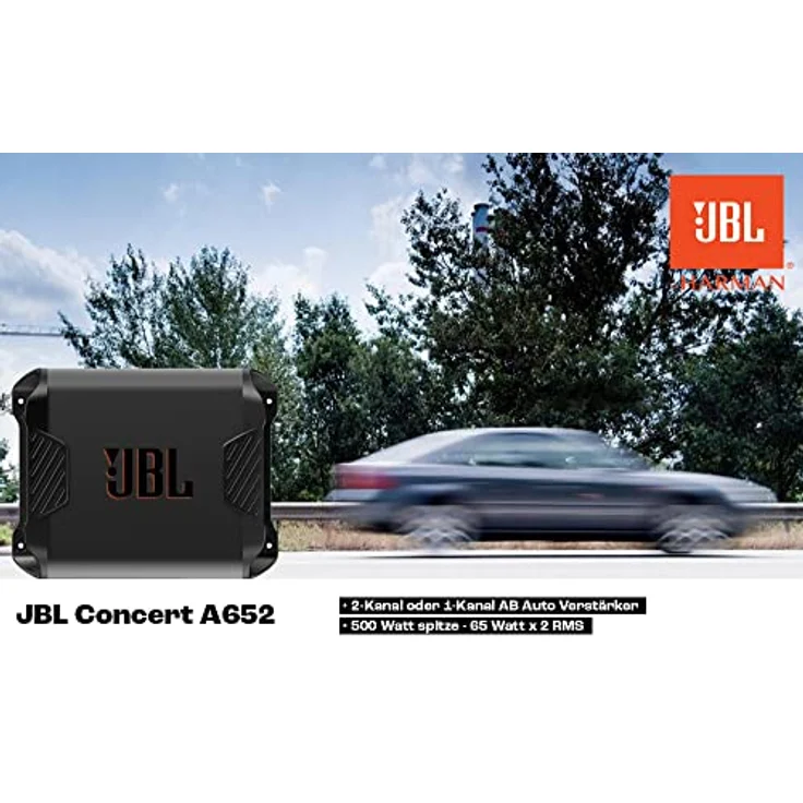 JBL Concert A652 2-Kanal Endstufe Verstärker Verstärker, 2-Kanal-65-W-RMS, Hoch-/Tiefpass-Crossover-Filter, Automatische Einschaltfunktion – Bild 6