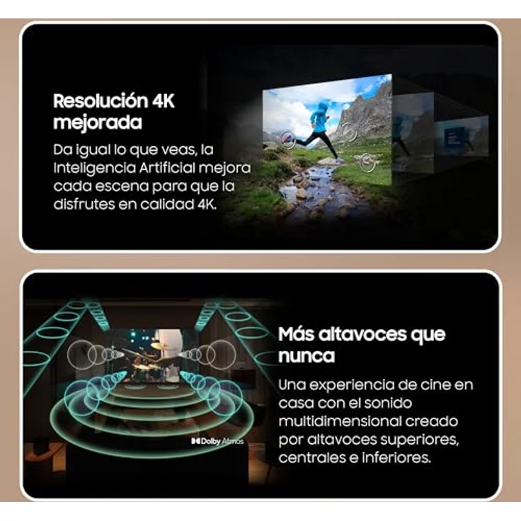 SAMSUNG Neo QLED TV 4K 2024 75QN90D, 75 Zoll Smart TV mit verbesserter 4K-Auflösung, Dolby Atmos und Q-Symphony, EyeComfort Modus, Gaming Hub – Bild 3