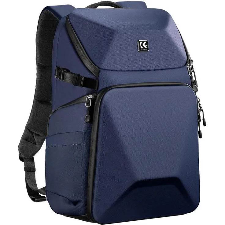 K&F Concept 20L Foto-Rucksack KF13.144V2, blaue Kameratasche mit modularen Fächern und Wasserfestigkeit