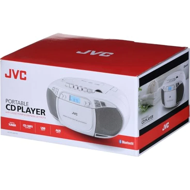 JVC RC-E451W CD player Portable CD player White (UKW, Bluetooth), Radio, Weiss – Bild 8