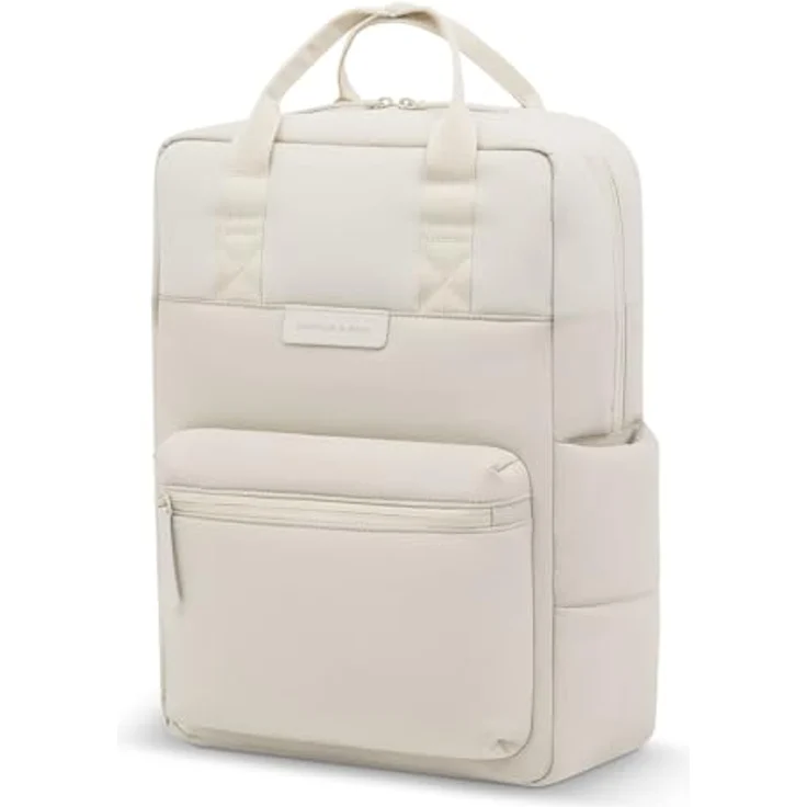 Kapten & Son Bergen Cloud Backpack, Freizeitrucksack mit 15L Fassungsvermögen und gepolstertem Laptopfach bis 15 Zoll, Sandstone beige – Bild 2