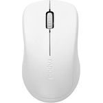 Rapoo 1680 Silent kabellose Maus Wireless Mouse 2.4 GHz Computermaus 1000 DPI Sensor 12 Monate Batterielaufzeit ergonomisch für PC & Mac - Weiß