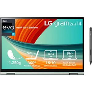 Bild für LG Gram 14T90R-G.AA77G 14 Zoll Ultralight 2-in-1 Convertible Notebook & Tablet