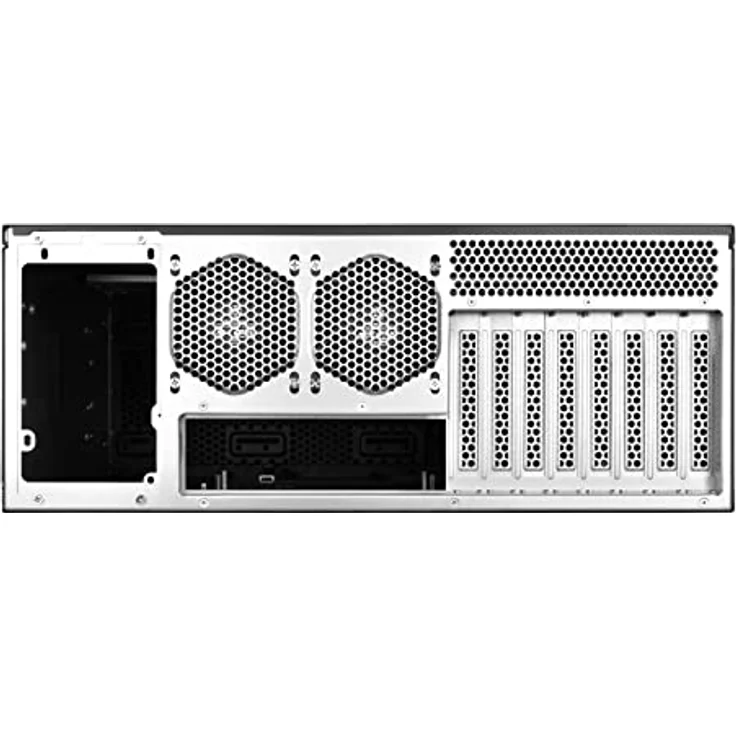SilverStone Technology SST-RM44-4HE-Rackmount-Servergehäuse mit verbesserter Flüssigkühlkompatibilität, Schwarz – Bild 4