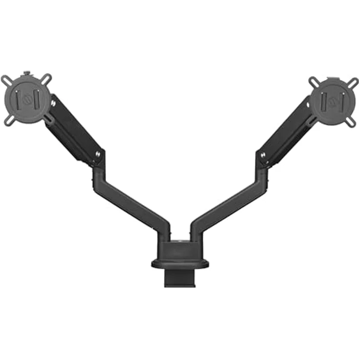 One For All Universal-Doppelmonitorarm (DM4210) Schwarz - Monitorständer & Monitorarme für 13-35 Zoll Monitore, Tragkraft bis 10 kg pro Bildschirm – Bild 2