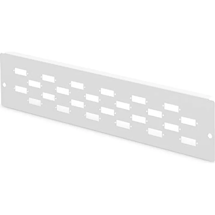 DIGITUS Adapterplatte für DN-96800M-2, grau (RAL 7035) 12x SC-DX, LC-QD