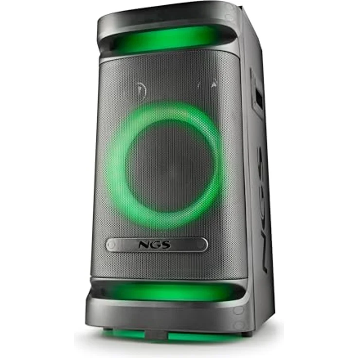 NGS Wild Space 1, tragbarer Bluetooth Lautsprecher mit 180 Watt RMS, spritzwasserfest, schwarz – Bild 7