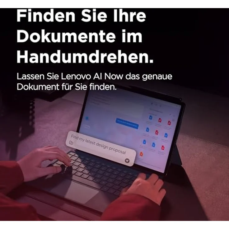 Lenovo Yoga Tab Plus, 12.7" 3K Tablet mit Qualcomm Snapdragon 8 Gen 3, 16GB RAM, 256GB eMMC, Android 15 und Seashell Tab Pen Pro – Bild 3
