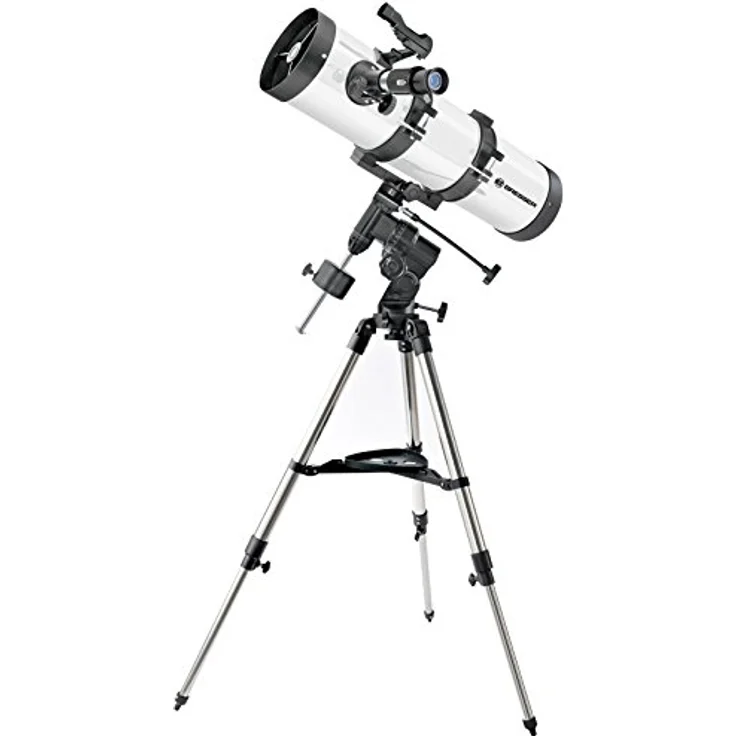 Bresser Teleskop Newton Reflektor 130-650 EQ3 mit stabiler äquatorialer Montierung und Dreibeinfeldstativ inklusive umfangreichen Zubehör zum perfekten Start in die Astronomie – Bild 2