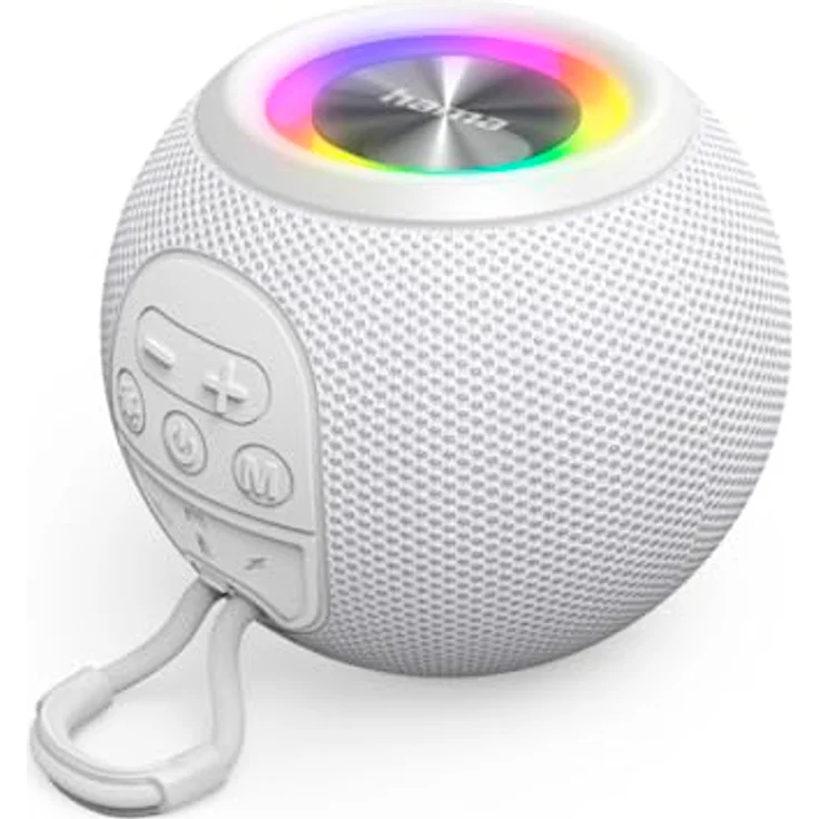 Hama Bluetooth® Speaker Ball Shape Lautsprecher, 5 Lichtmodi, 5 W, weiß – Bild 2