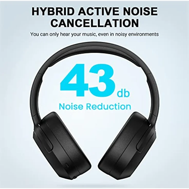 Edifier W820NB Plus, ANC (schwarz), Kabellose Kopfhörer mit 49 Stunden Akkulaufzeit – Bild 5