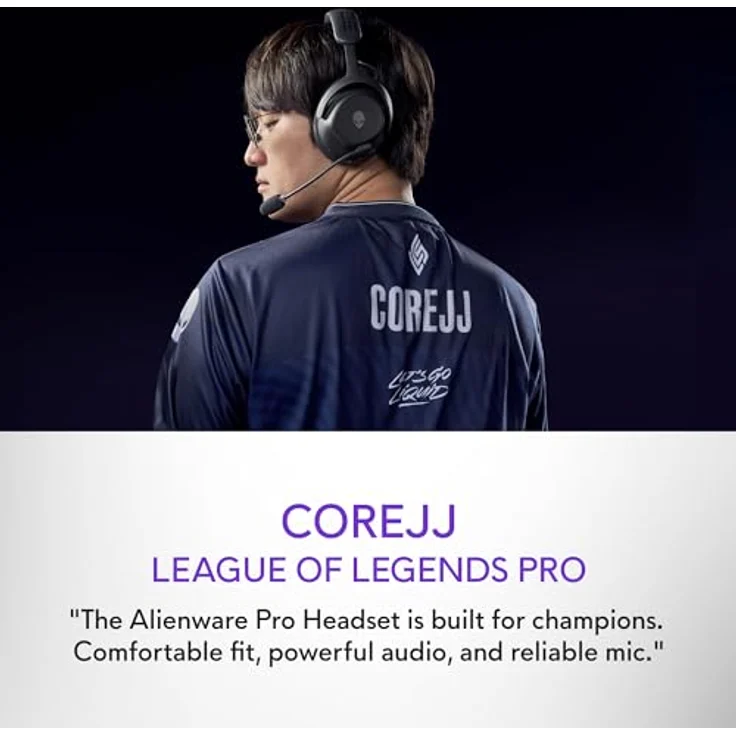 Alienware Pro Wireless-Gamingheadset – Kabellos, 50-mm-Graphen-Treiber, KI- & ANC-Geräuschunterdrückung, Dual-Mikrofone, E-Sport-optimiert, Dark Side of the Moon – Bild 6