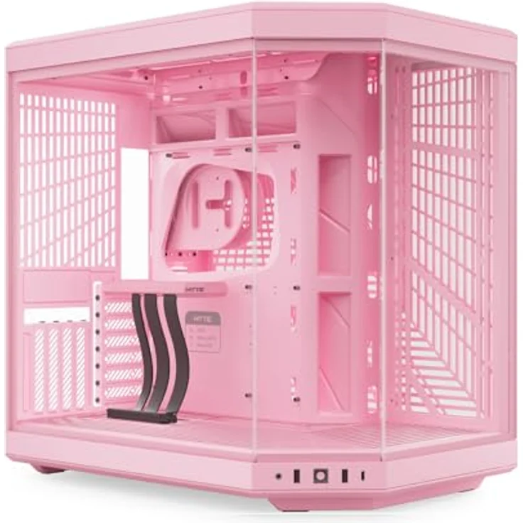 HYTE Y70 Dual Chamber ATX Mid Tower Modernes ästhetisches Gehäuse Erdbeermilch (E-ATX/ATX/M-ATX/M-ITX) – Bild 1
