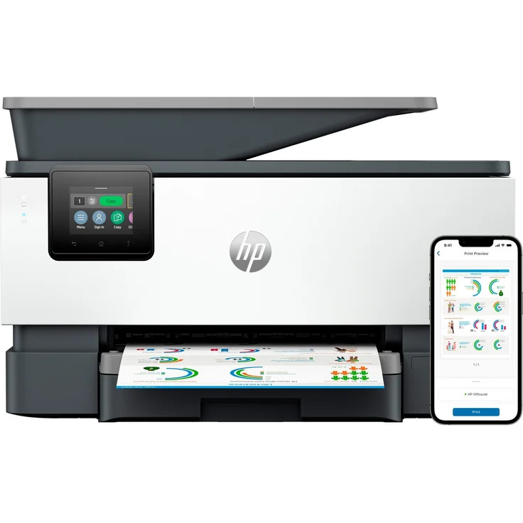 HP OfficeJet Pro 9120b Multifunktionsdrucker, Farbtintenstrahldrucker mit LAN (Ethernet), WLAN (Wi-Fi), Wi-Fi Direct – Bild 1