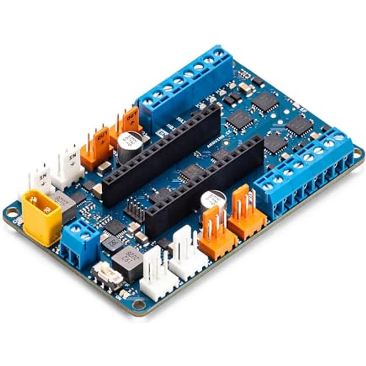 Arduino Nano Motorträgerplatte (ABX00041), Motorsteuerung mit 9-Achsen IMU, 4 Motoranschlüssen, integrierter Batterielader – Bild 2
