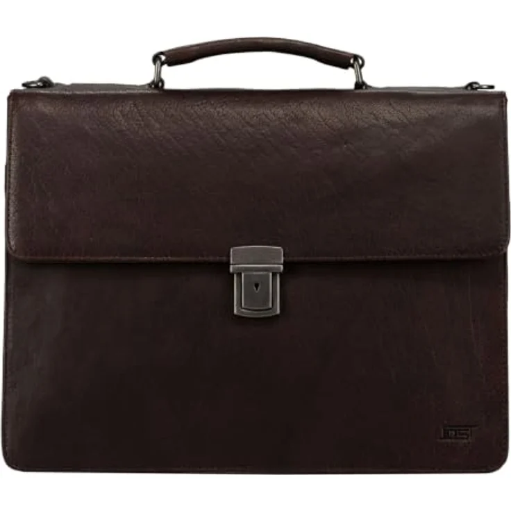 Jost Glasgow Aktentasche, 40 cm mit RFID Schutz, Leder in braun, Laptopfach – Bild 1