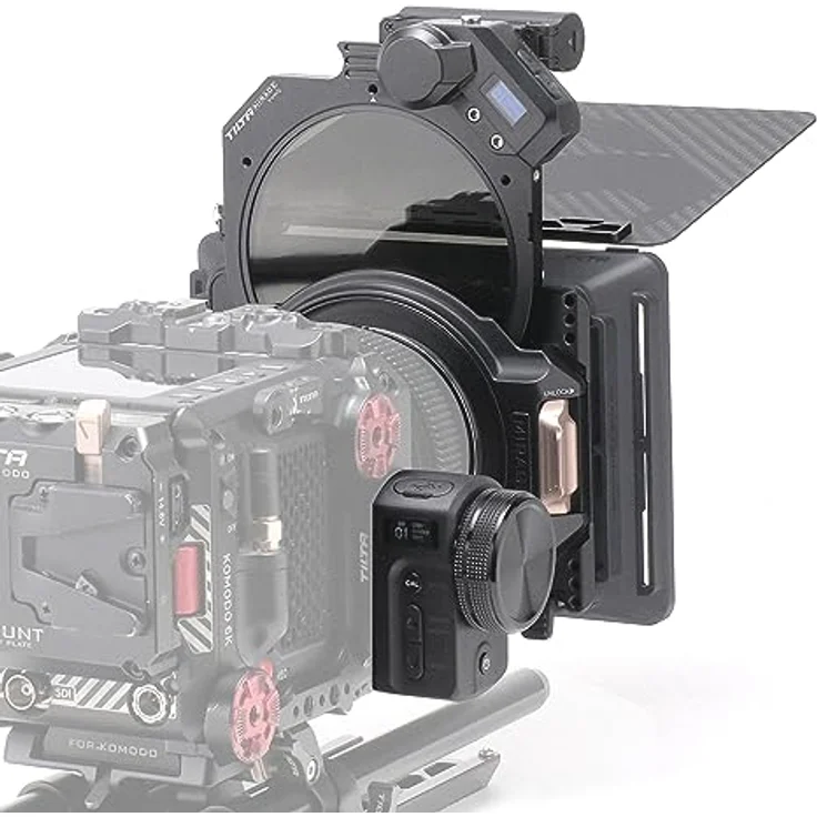 Tilta Mattbox, Mirage Motorisiertes VND Kit Matte Box mit 95mm Variabler ND Filter und Drahtloser Steuerung, Schwarz (MB-T16-B) – Bild 1